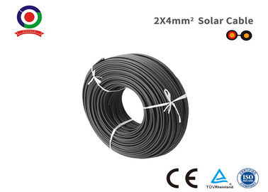 XLPE Insulated Tinned Copper Black Twin Core Cable 2x4mm2 With CE TUV Certification